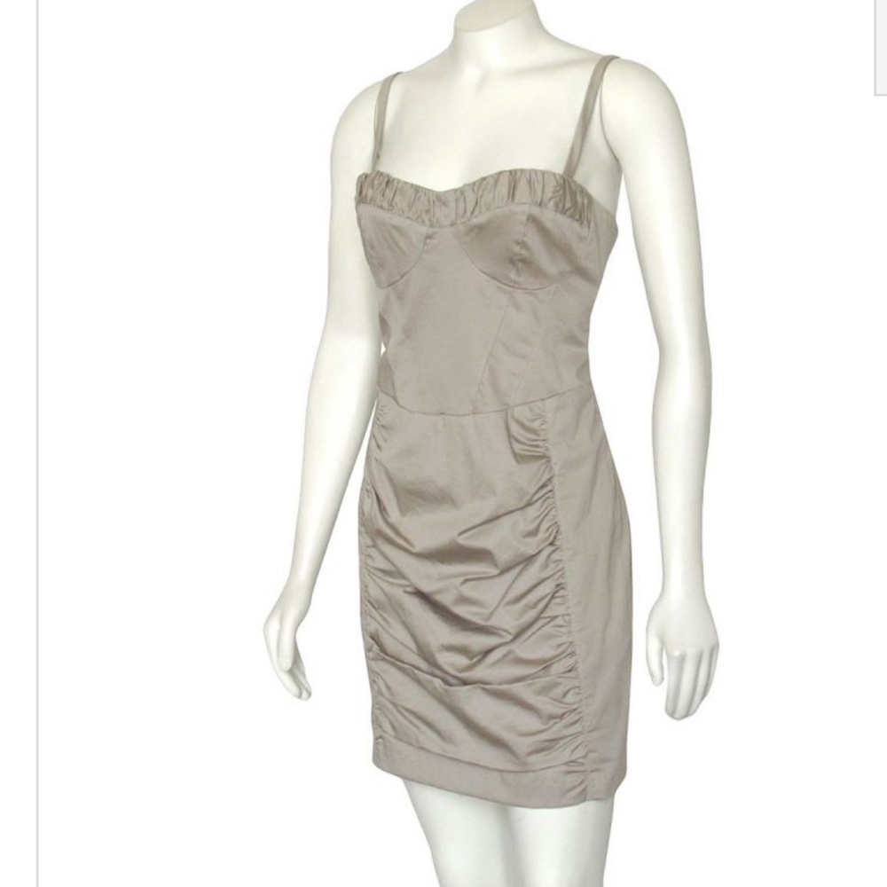 NWT Nanette Lepore Khaki Bustier Dress - Picture 5 of 10